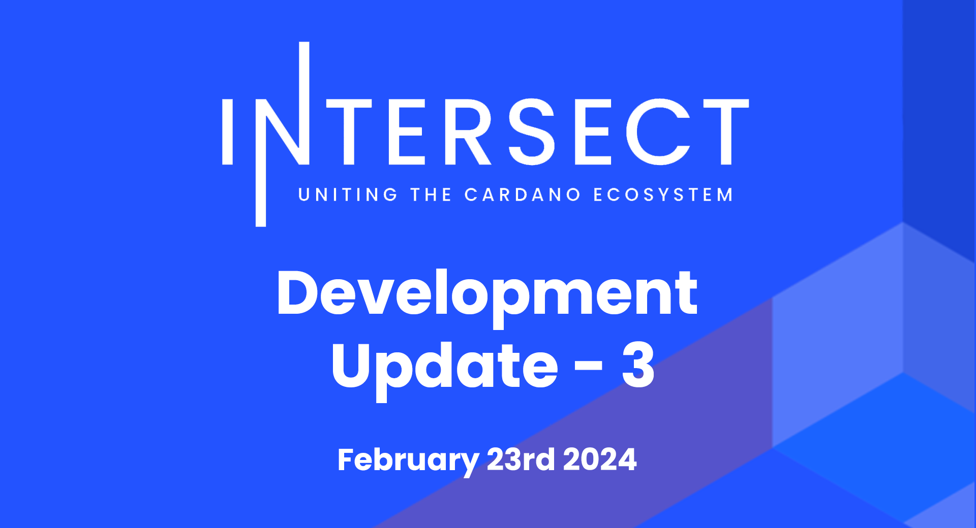 Intersect Development Update #3 – Feb 23rd