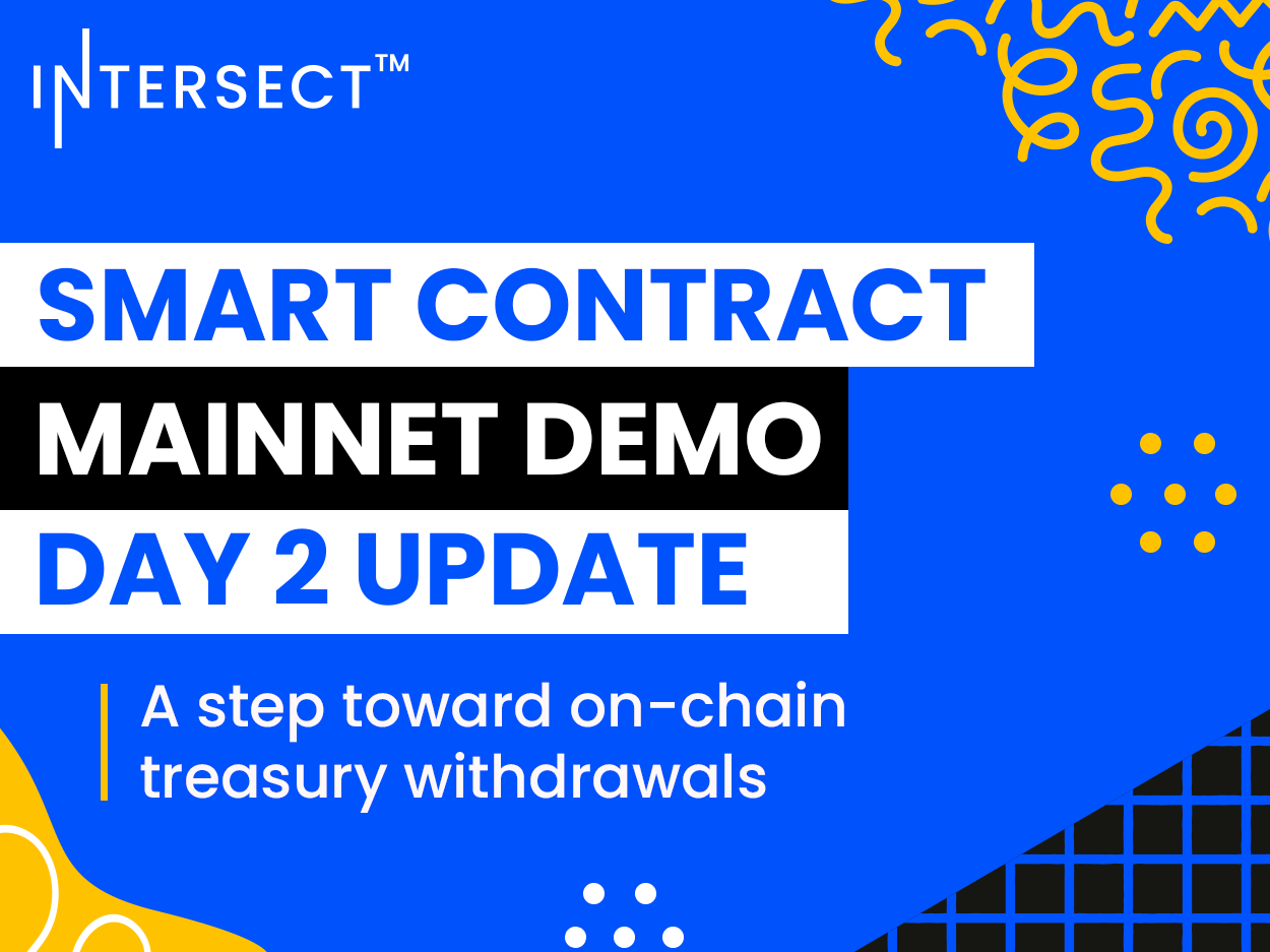 Smart Contract Mainnet Demo: day two update