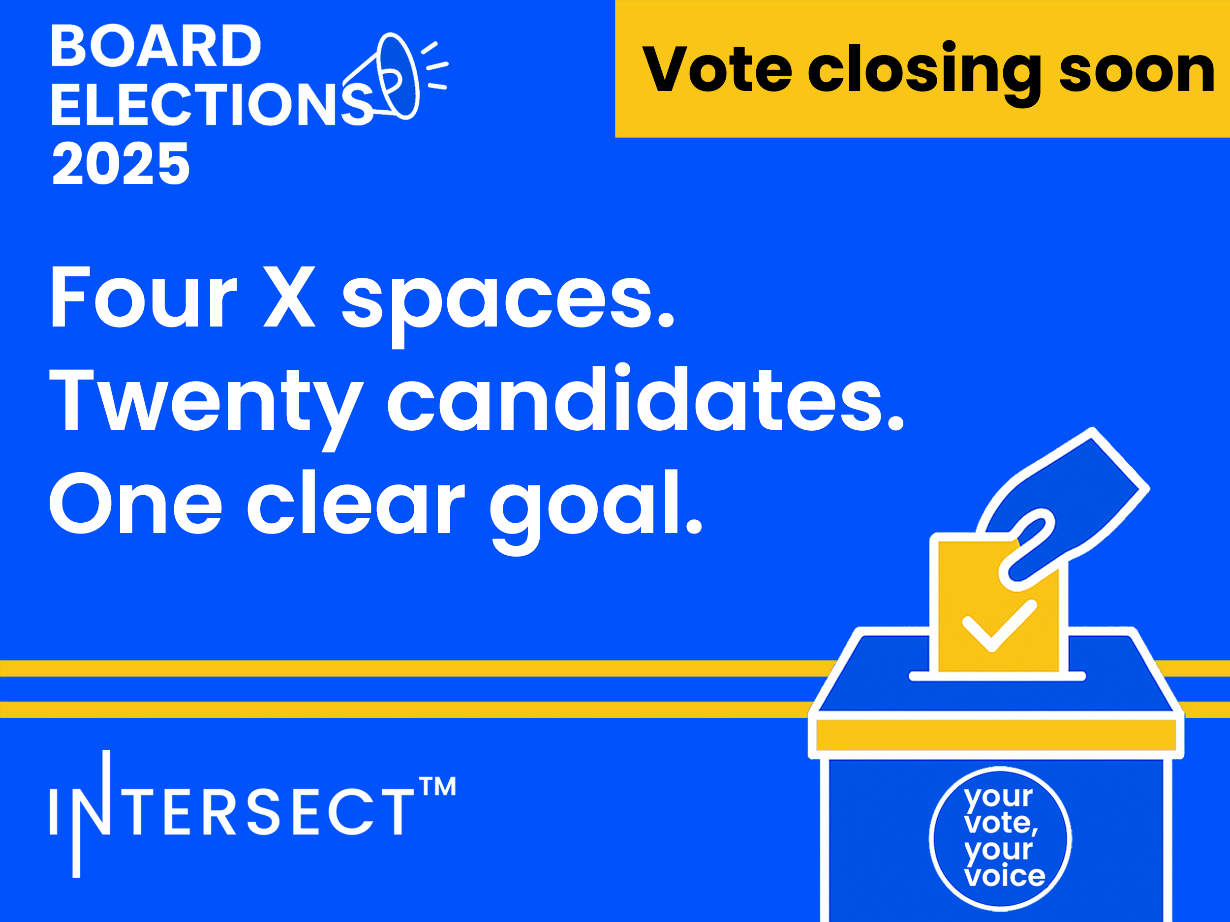 Intersect Board Elections 2025: Final hours to vote -All 20 candidates at a glance